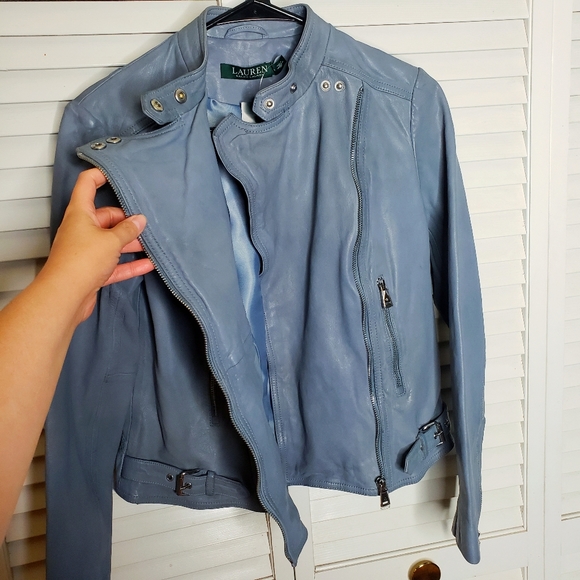 Ralph Lauren 100% Lamb Leather Moto Jacket NWT - Picture 6 of 16